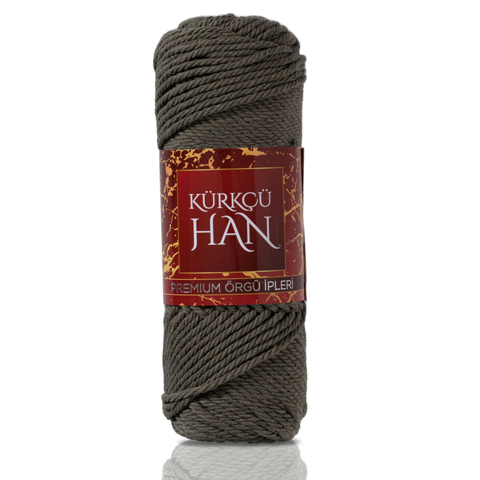 Kürkçü Han Doğa 100gr 65mt Makrome İpi Haki