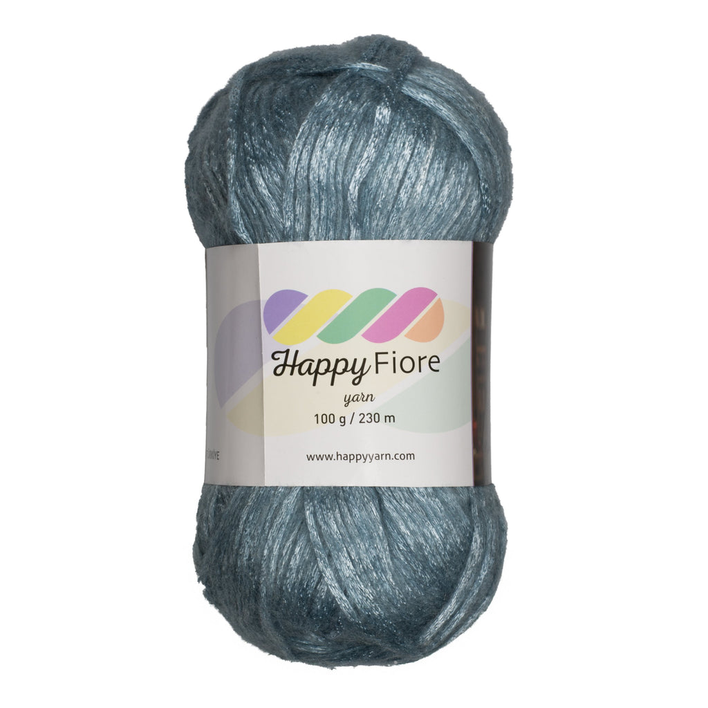 Happy Fiore Parlak Örgü İpi 100gr / 230mt | Yünlü El Örgü İpliği - Turkuaz