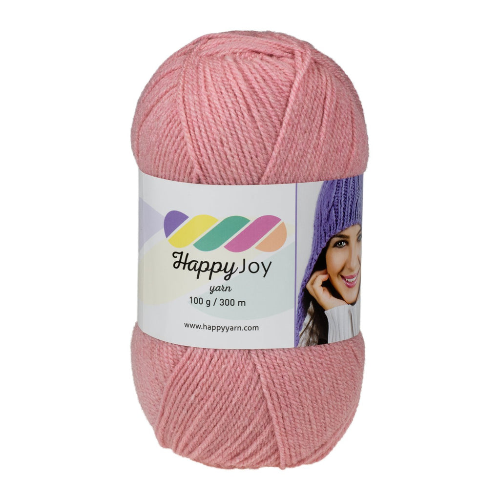 Kürkçü Han Happy Joy 100gr 300m El Örgü İpi Açık Pembe HJ094