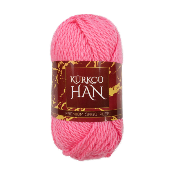 Kürkçü Han Boni %100 Akrilik Örgü İpi 35g 59m 4’lü Paket Kiraz Pembesi