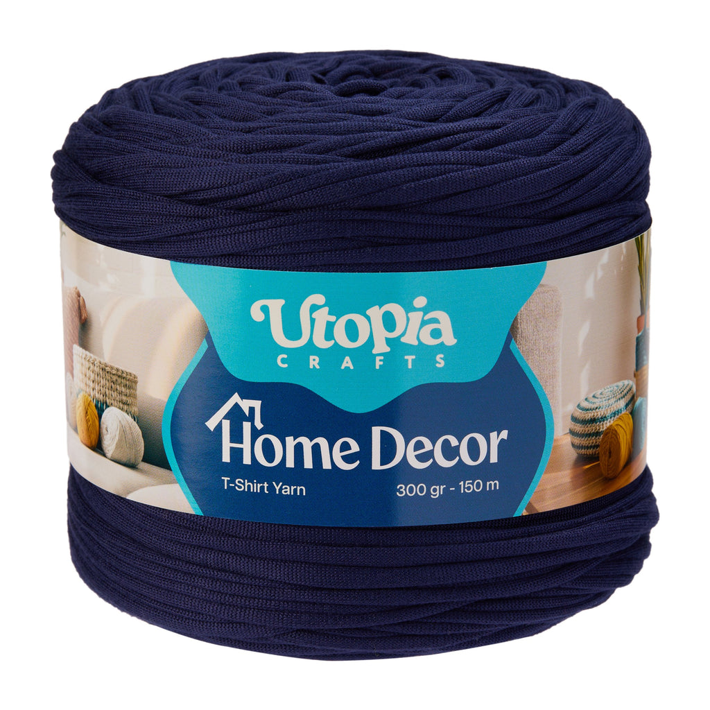 Home Decor T-Shirt Yarn 300g 150m %100 Mikrofiber Polyester - Lacivert