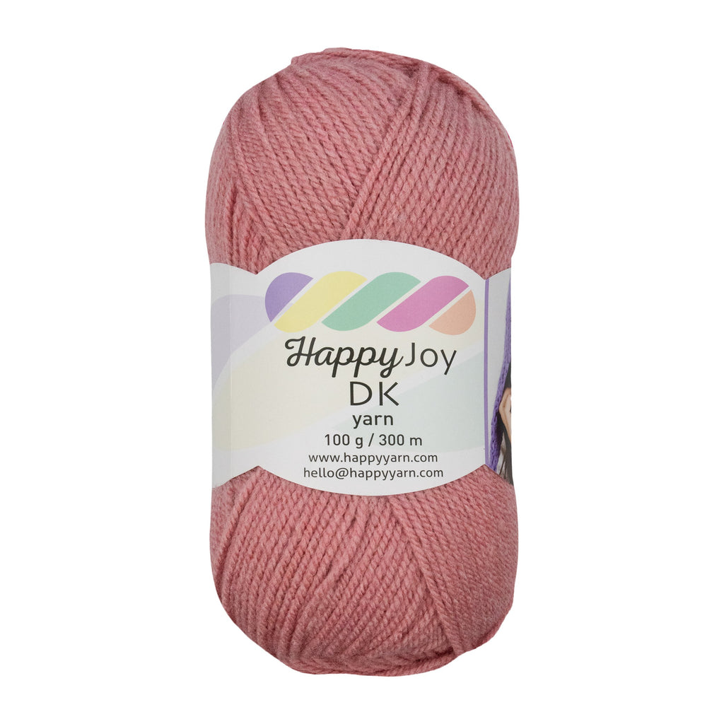 Kürkçü Han Happy Joy 100gr 300m El Örgü İpi Pudra Pembe HYJ13