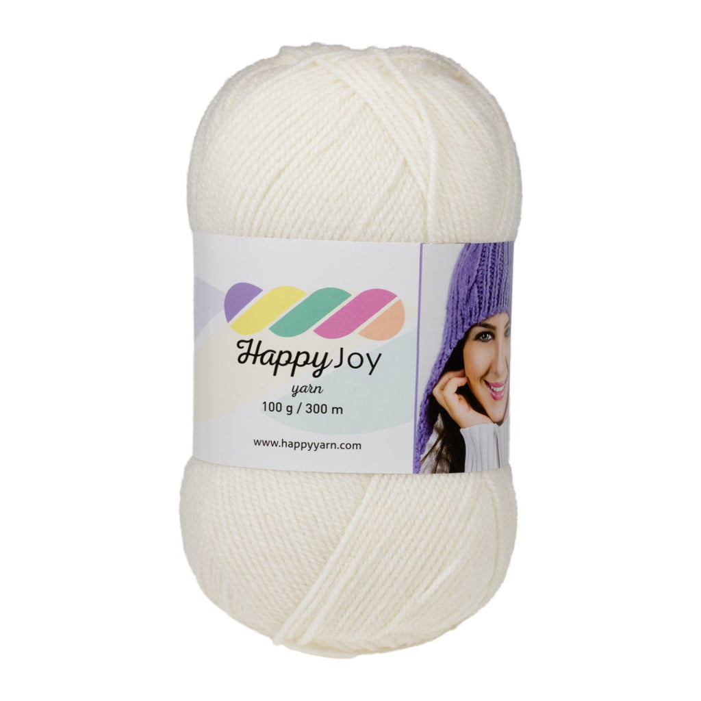 Kürkçü Han Happy Joy 100gr 300m El Örgü İpi Krem HJ067