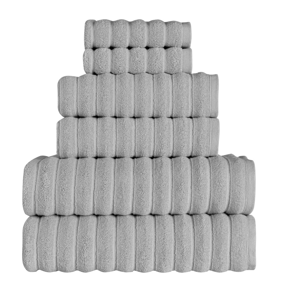 Beribo Cloud %100 Pamuk Türk Havlu Seti 6 Parça 620 GSM (Güvercin Grisi)