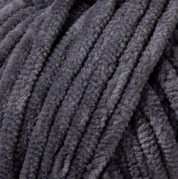 Kadife Örgü İpi 50gr %100 Polyester Yumuşak Pofuduk Gri