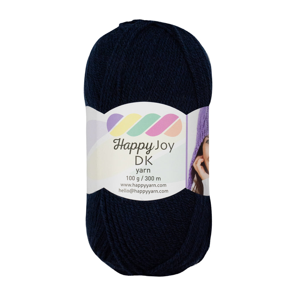 Kürkçü Han Happy Joy 100gr 300m El Örgü İpi Koyu Lacivert HYJ11