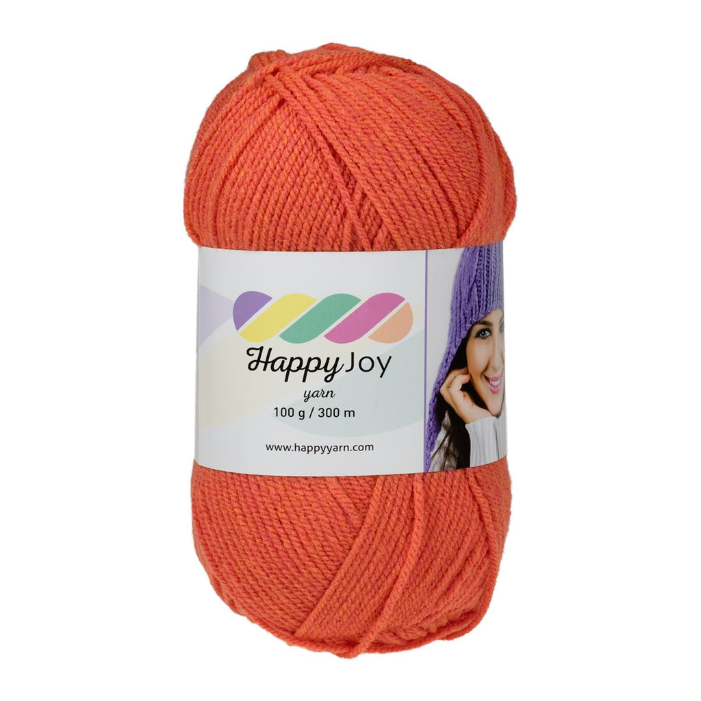 Kürkçü Han Happy Joy 100gr 300m El Örgü İpi Koyu Turuncu HJ090