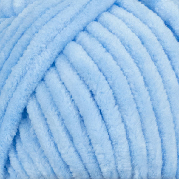 Kadife Yün Pastel Gök Mavisi 100 gr %100 Polyester Yumuşak Pofuduk Örgü İpi