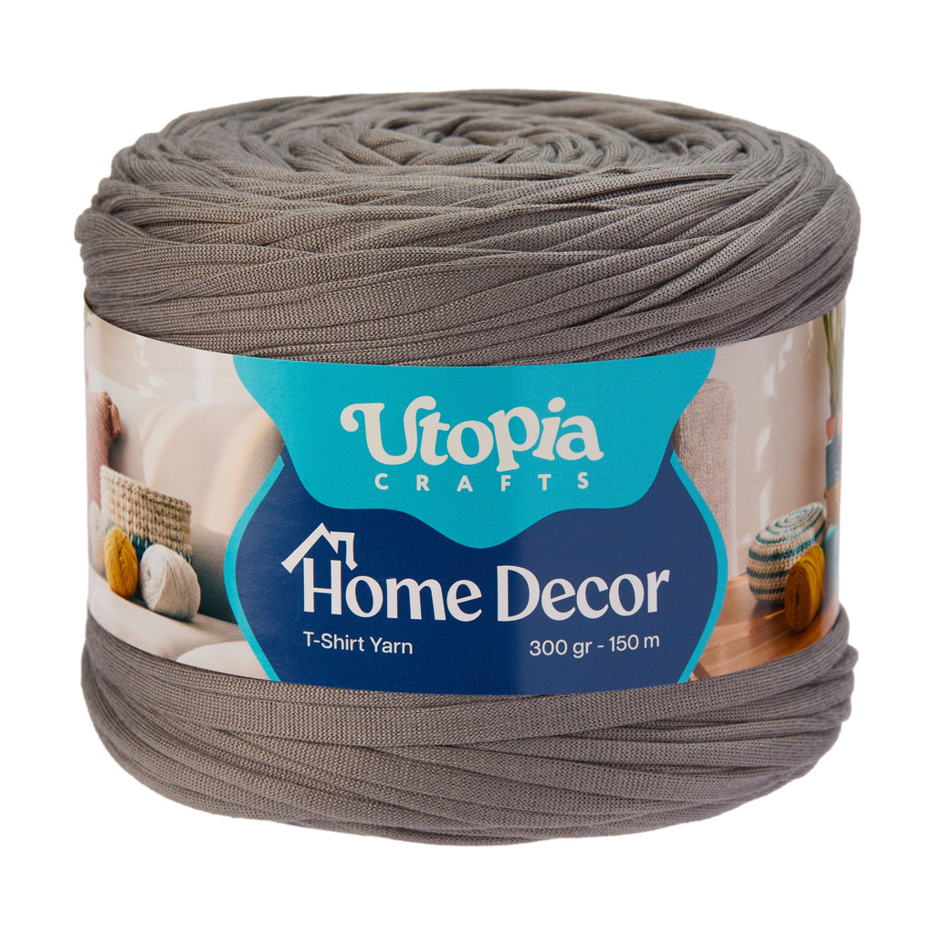 Home Decor T-Shirt Yarn 300g 150m %100 Mikrofiber Polyester - Antrasit