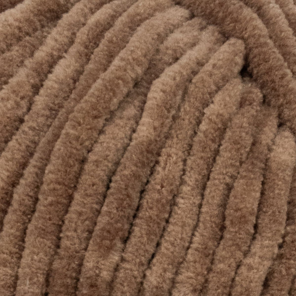 Kadife Örgü İpi 50gr %100 Polyester Yumuşak Pofuduk Orta Kahverengi