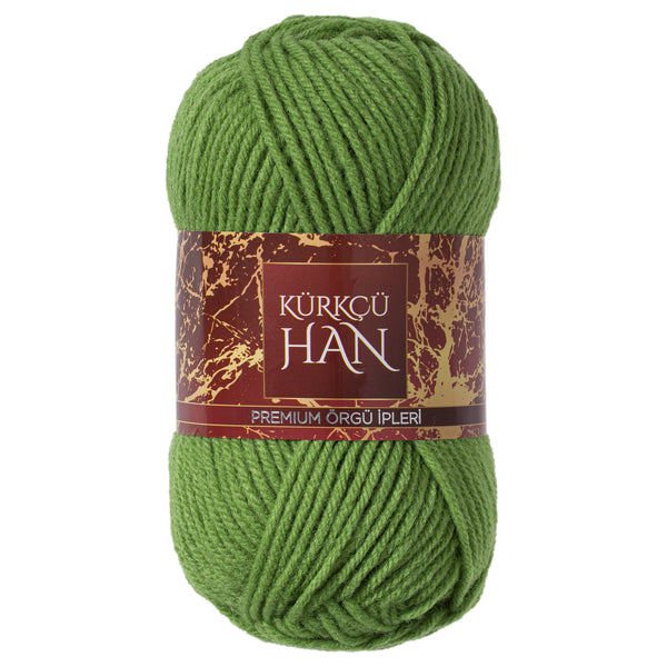 Kürkçü Han Dekor El Örgü İpi 3'lü Paket 100gr 100m Açık Yeşil