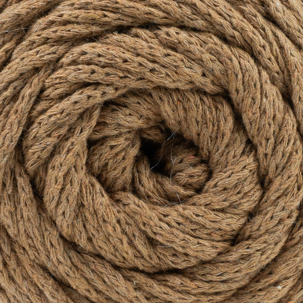 Premium Makrome Ipi 3mm 200gr 120m, %85 Rejenere Pamuk Örgü Ipi - Kahverengi