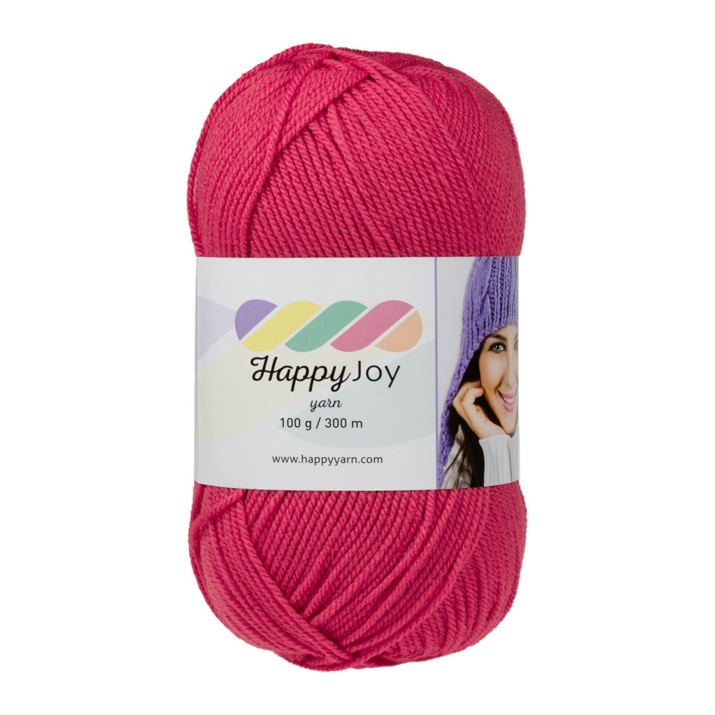 Kürkçü Han Happy Joy 100gr 300m El Örgü İpi Koyu Pembe HJ104