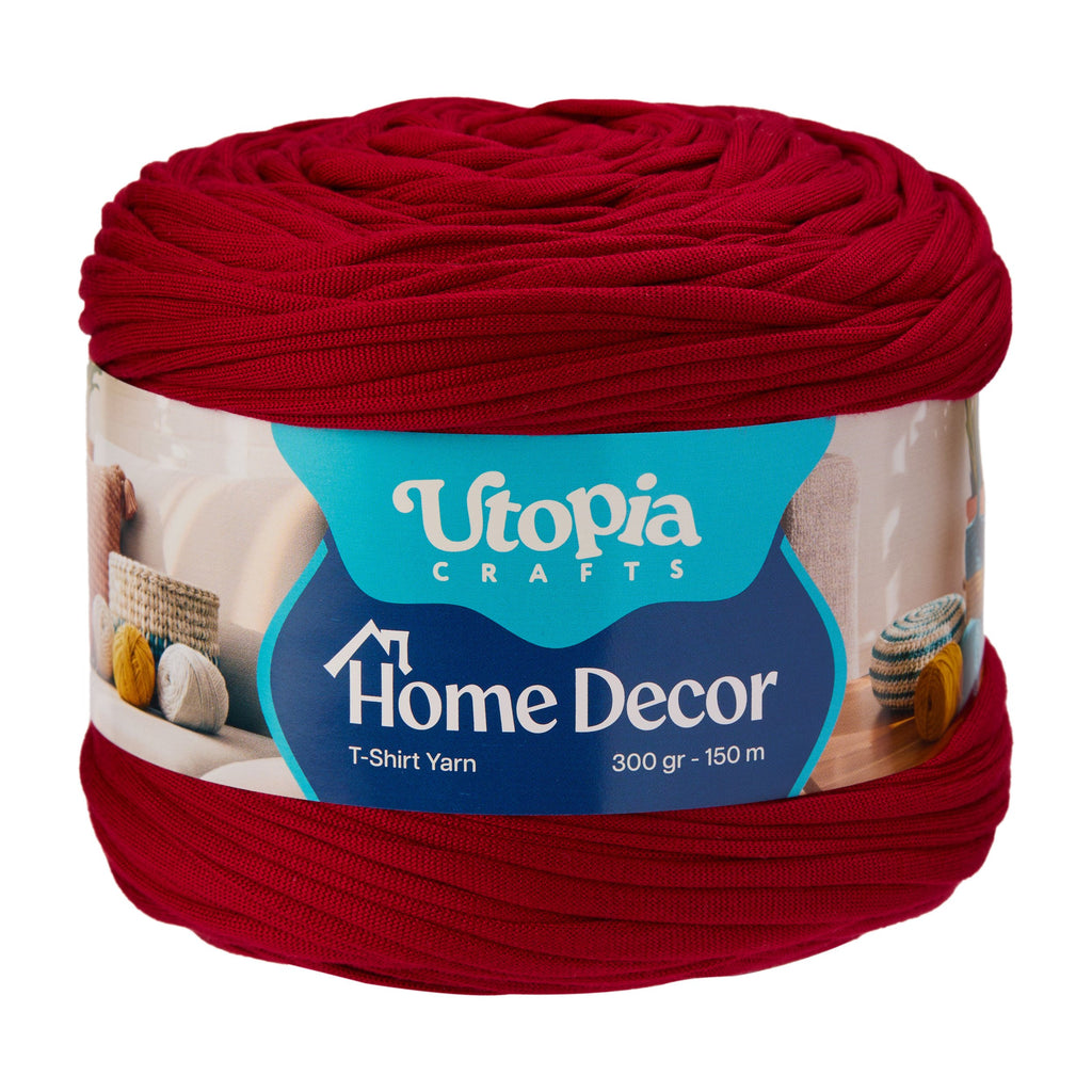Home Decor T-Shirt Yarn 300g 150m %100 Mikrofiber Polyester - Vișne Çürüğü