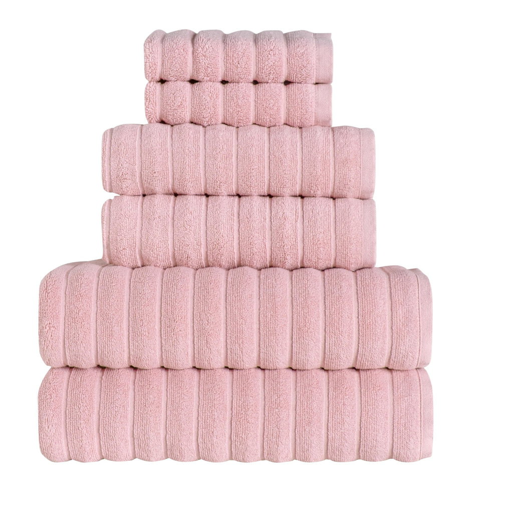 Beribo Cloud %100 Pamuk Türk Havlu Seti 6 Parça 620 GSM (Gül Kuvarsı)