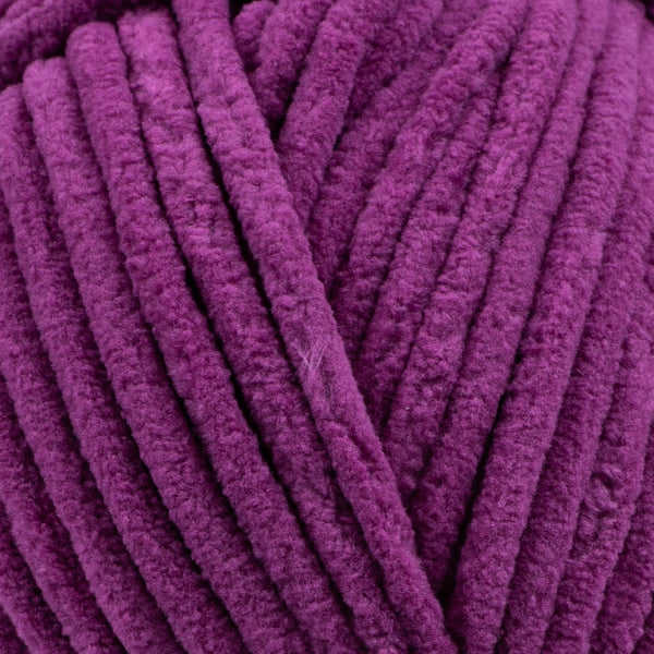 Kadife Yün Mor 100gr %100 Polyester Yumuşak Pofuduk Örgü İpi