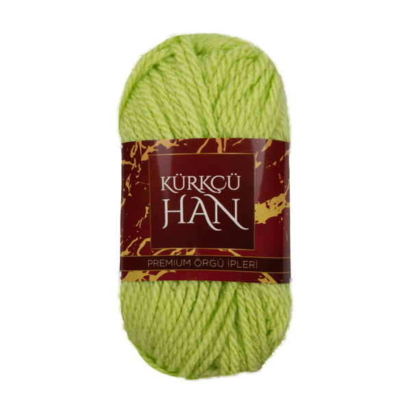 Kürkçü Han Boni %100 Akrilik Örgü İpi 35g 59m 4’lü Paket Açık Yeşil