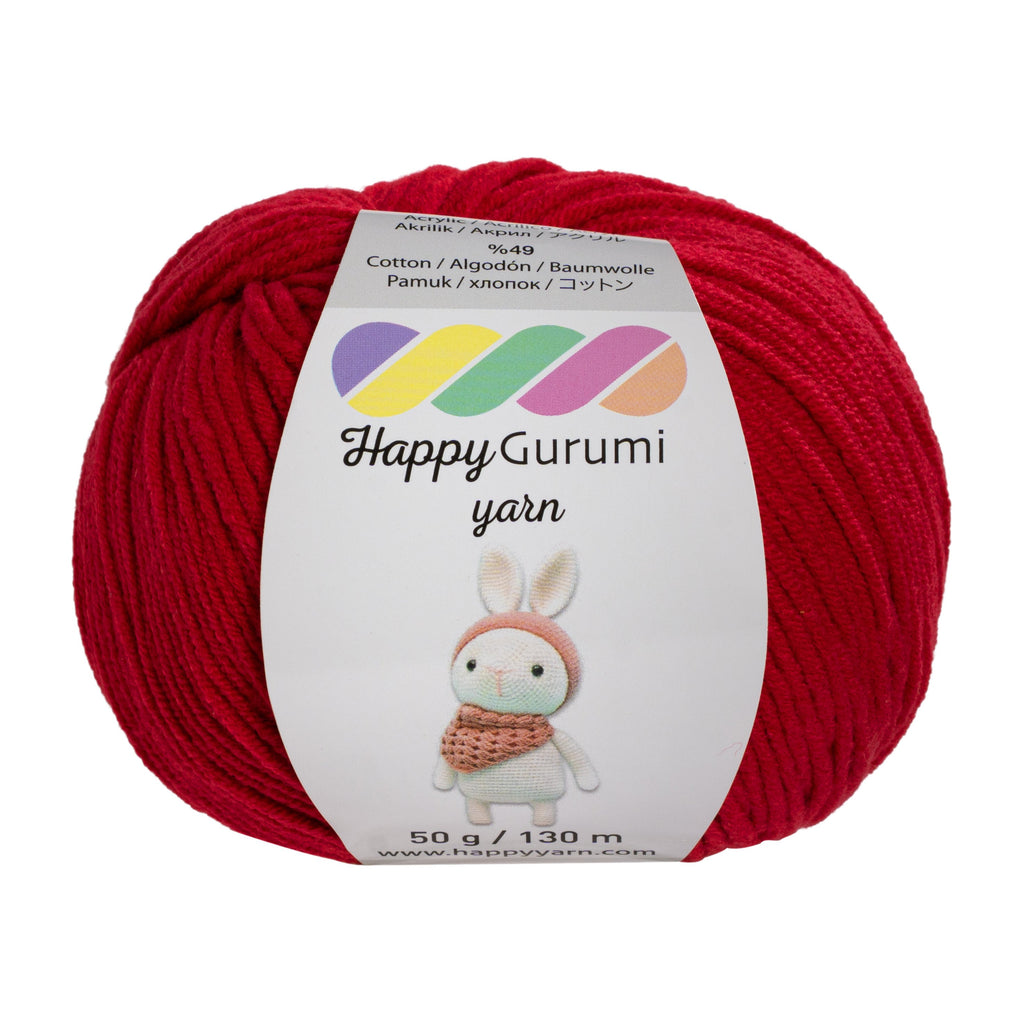 Happy Gurumi Amigurumi Örgü İpi 50gr 130mt Canlı Kırmızı