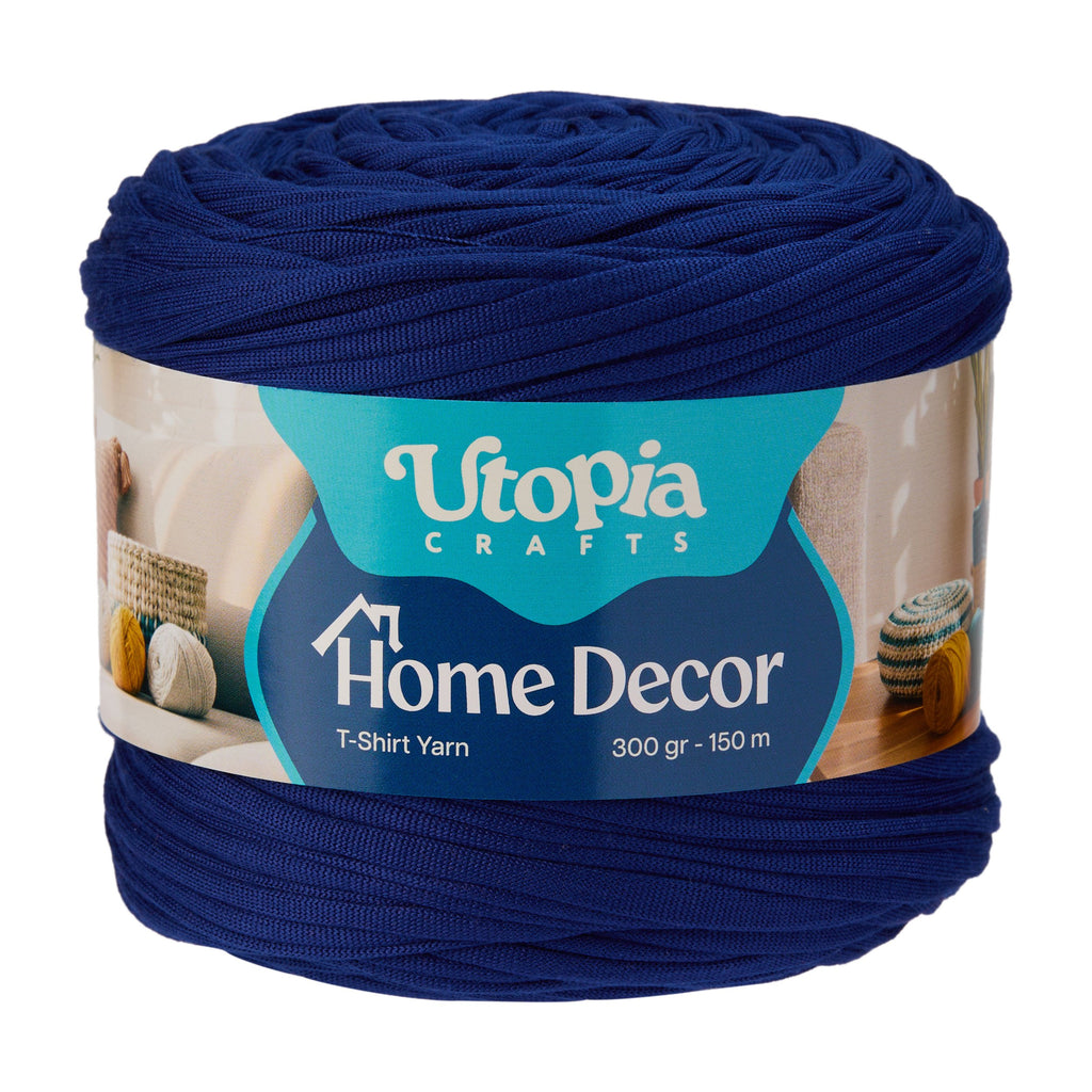 Home Decor T-Shirt Yarn 300g 150m %100 Mikrofiber Polyester - Saks Mavisi