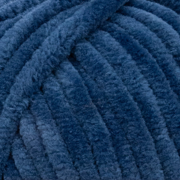 Kadife Örgü İpi 50gr %100 Polyester Yumuşak Pofuduk Koyu Denim Mavisi