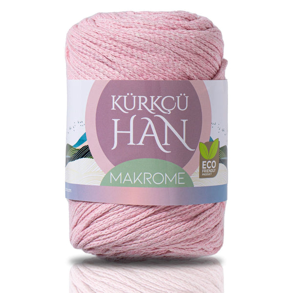 Makrome İpi Pembe 200gr 130m Premium Makrome İp 4'lü Paket