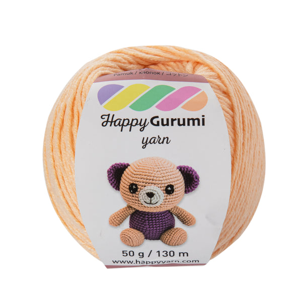 Happy Gurumi Ten Rengi Amigurumi Örgü İpi 50gr 130mt 5'li Paket