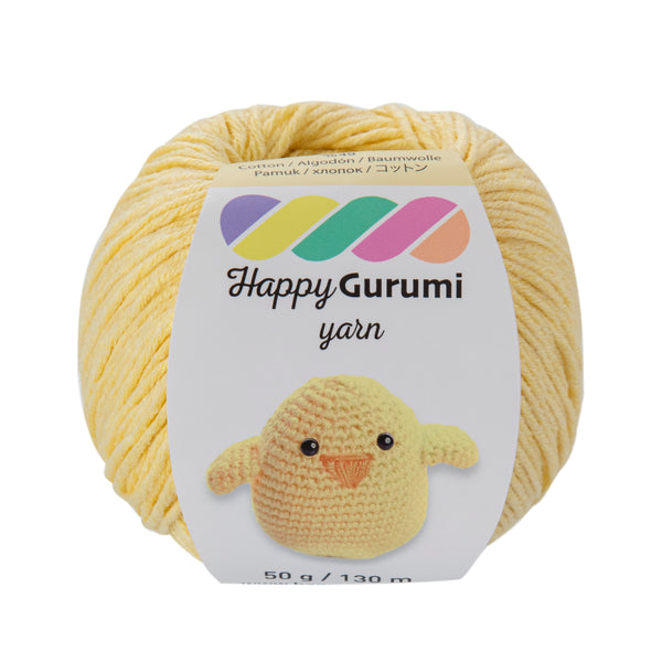 Happy Gurumi Açık Sarı Amigurumi Örgü İpi 50gr 130mt 5'li Paket