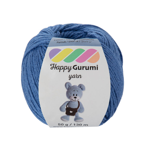 Happy Gurumi Gece Mavisi Amigurumi Örgü İpi 50gr 130mt 5'li Paket