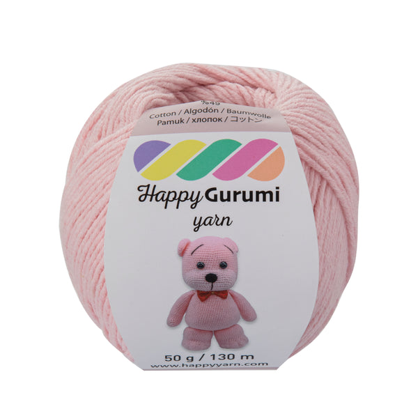 Happy Yarn Happy Gurumi Powder Pink Amigurumi Knitting Yarn 50gr 130m 5 Pack