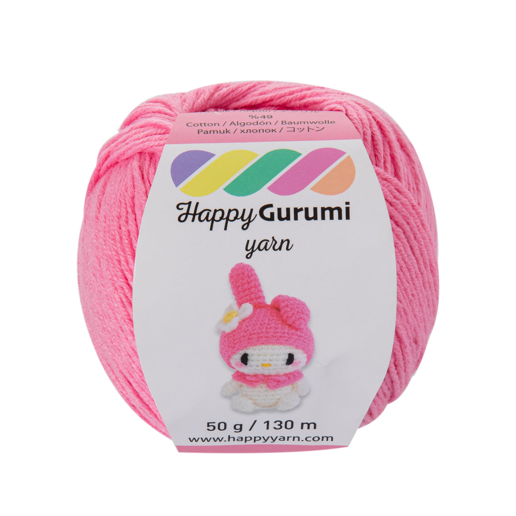 Happy Yarn Happy Gurumi Pink Amigurumi Knitting Yarn 50gr 130m