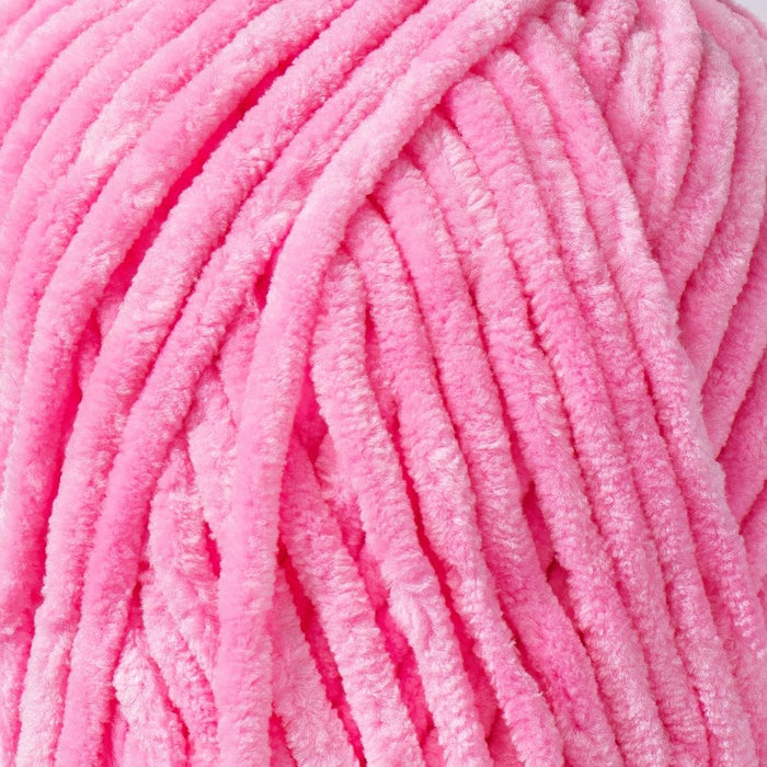 Kürkçü Han Kadife 100GR 95MT Örgü İpi Şeker Pembe