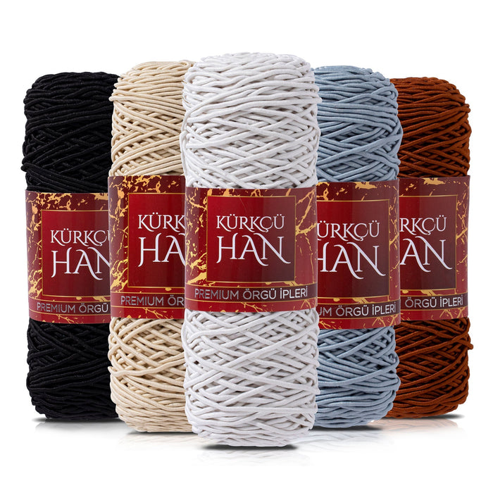 KÜRKÇÜ HAN SUPRA 100GR 85M EL ÖRGÜ İPİ SİYAH