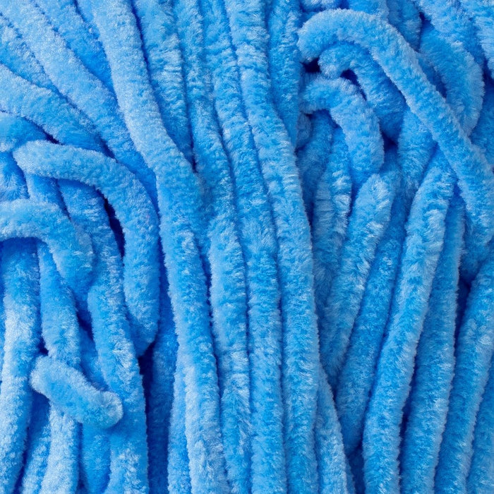 Kürkçü Han Kadife 100GR 95MT Örgü İpi Deniz Mavisi